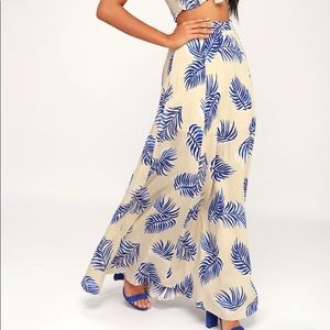 Lulu’s Frond Memories Maxi Skirt Size Small